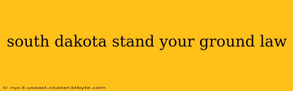 south dakota stand your ground law