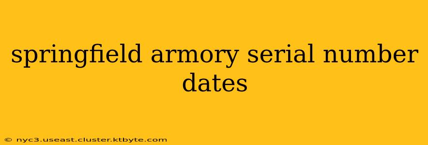 springfield armory serial number dates