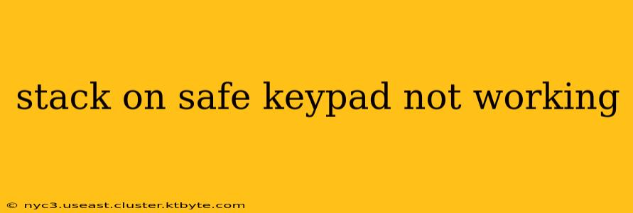 stack on safe keypad not working