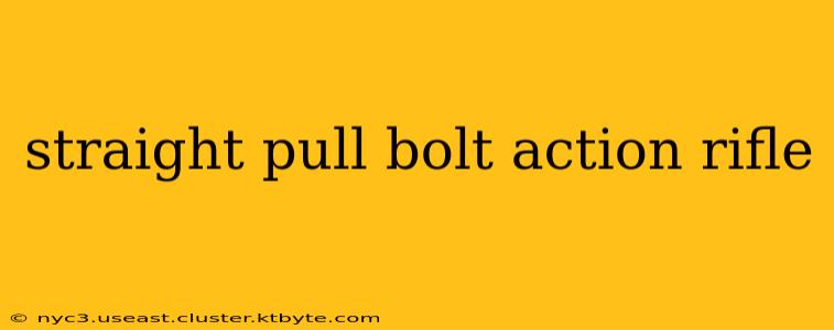 straight pull bolt action rifle