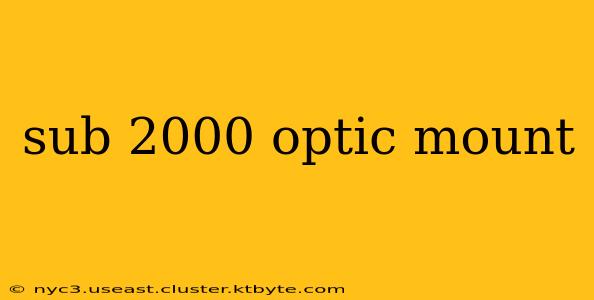 sub 2000 optic mount