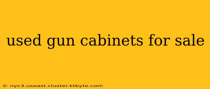 used gun cabinets for sale