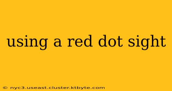 using a red dot sight