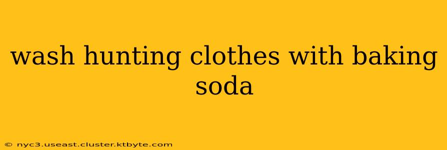 wash hunting clothes with baking soda