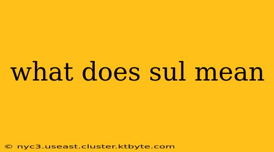 what does sul mean