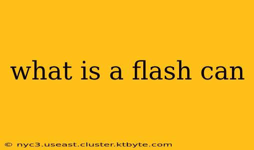 what is a flash can