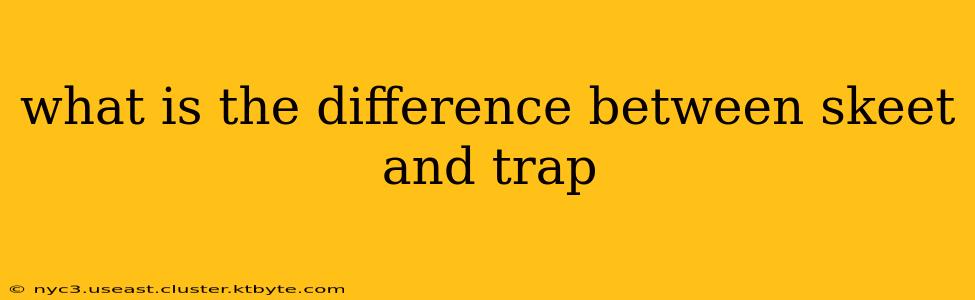 what is the difference between skeet and trap