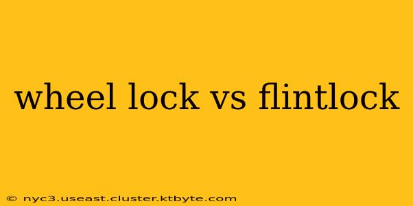 wheel lock vs flintlock