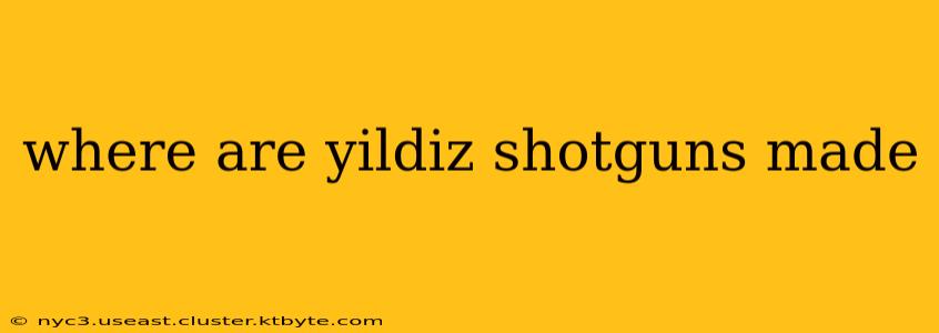 where are yildiz shotguns made