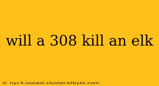 will a 308 kill an elk