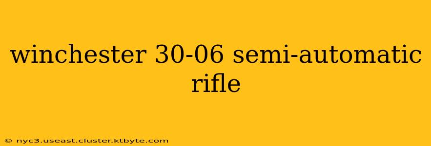 winchester 30-06 semi-automatic rifle