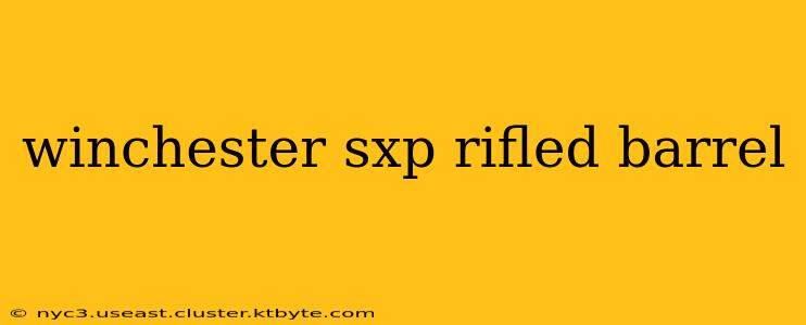 winchester sxp rifled barrel