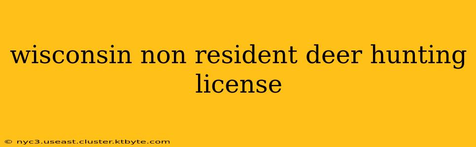 wisconsin non resident deer hunting license